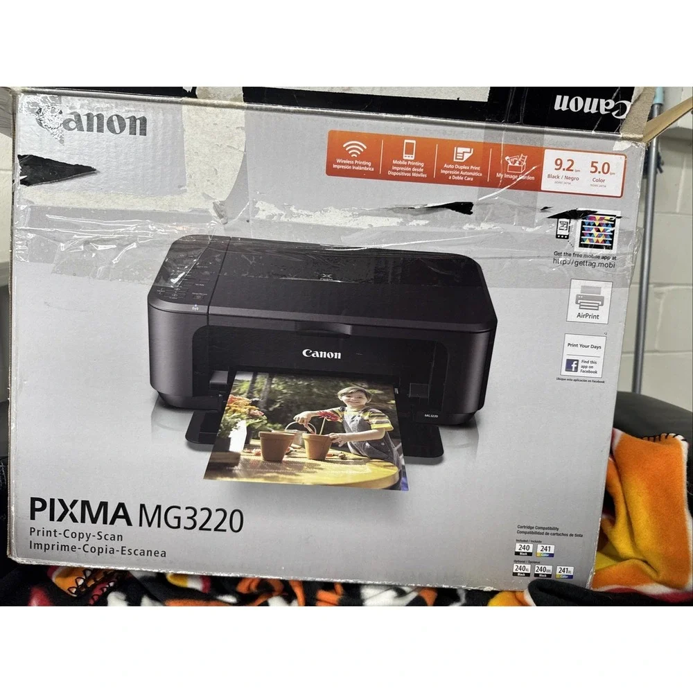 Canon PIXMA MG3220 Wireless Inkjet All-In-One Printer Untested
